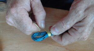 6-12 turns of doubled twine are required at the throat. (Photo/ Drew Frye)