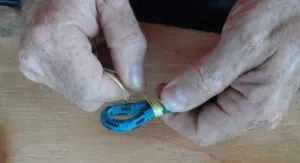 6-12 turns of doubled twine are required at the throat. (Photo/ Drew Frye)