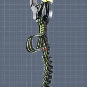 Clip a spare tether leg to this parking loop, not to your harness.