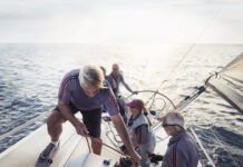 Often we think about harnesses and tethers for on deck safety, but even more important is to figure out ways to stay on the boat.