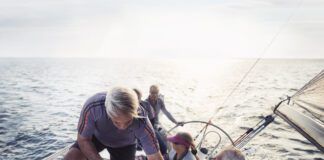 Often we think about harnesses and tethers for on deck safety, but even more important is to figure out ways to stay on the boat.