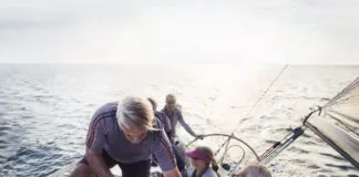 Often we think about harnesses and tethers for on deck safety, but even more important is to figure out ways to stay on the boat.