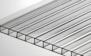 Installing dual wall polycarbonate greenhouse glass underneath the panels may help protect the gel coat. 