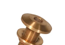 This Groco Bronze Thru-Hull Fitting is a good candidate for mortising, so it will be flush with the hull. Note, mortising is best suited for solid laminates or thick hulls. (Image source: Jamestown Distributors)