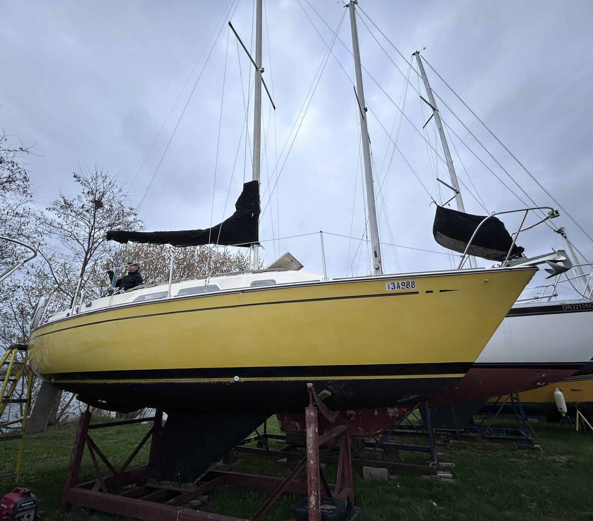 The author's first sailboat is a 1976 Paceship PY26, which at 26 feet is manageable length for a first-time sailboat owner. (Photo/