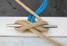 A properly cleated line is not only a matter of style, but of safety. This is a correctly cleated line, with no additional, unnecessary flourishes. (Photo/ Marc Robic)