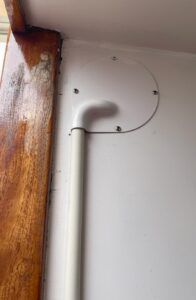 3D-printed instrument hole cover. (Photo/ Alec Torrie)