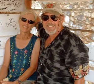Bill and Jean, owners of La Palma Moorings, Bahia del Sol (a.k.a Bill's Balls).