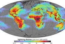 Exhibit 1. NASA Global Lightning Average 1995-2002. Image source: NASA