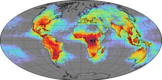Exhibit 1. NASA Global Lightning Average 1995-2002. Image source: NASA
