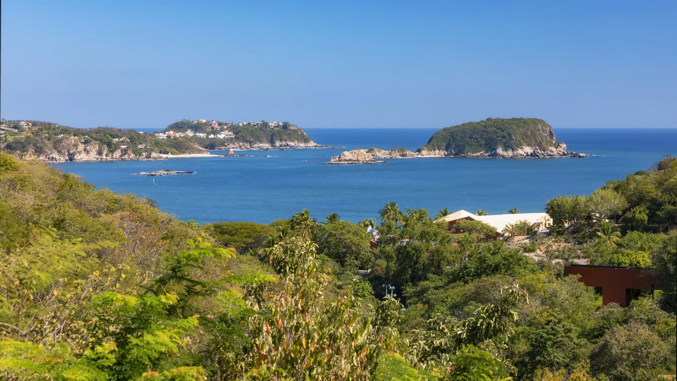 Tangolunda Bay in Santa Maria Huatulco, Oaxaca, Mexico.