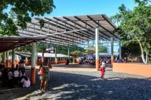The new school in Zihuatanejo, built with donations from the Sailfest organization. (Photo/ Pamela Bendall)