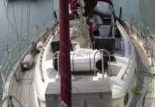 A Hans Christian 41T's ideal speed is 6 knots, which is 75 percent of the hull speed. At faster speeds, drag exacts a much bigger toll on fuel economy. (Photo courtesy of Boat24.com).