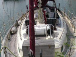 Determining a Fuel-efficient Engine RPM A Hans Christian 41T's ideal speed is 6 knots, which is 75 percent of the hull speed. At faster speeds, drag exacts a much bigger toll on fuel economy. (Photo courtesy of Boat24.com).