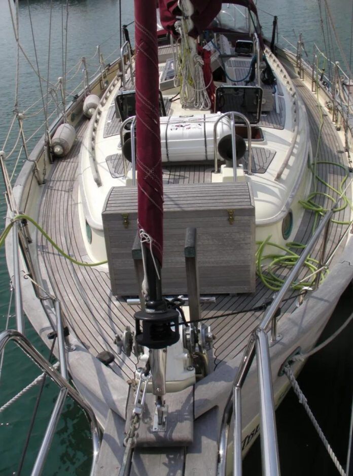 A Hans Christian 41T's ideal speed is 6 knots, which is 75 percent of the hull speed. At faster speeds, drag exacts a much bigger toll on fuel economy. (Photo courtesy of Boat24.com).