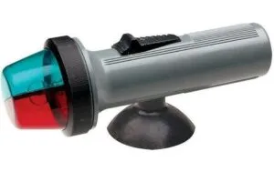 Seachoice Portable Battery Operated Bow Navigation Light with Suction. (Image source: Defender)