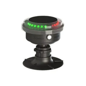 Mantus Navigation Light for Boat Bow or Engine Cowling. Solar powered and USB-C compatible. (Image source: Mantus Marine)