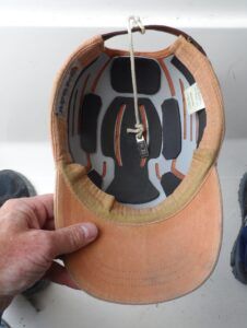 Skullerz 8945 inside after padding was added. Although not a helmet, they have saves many bruises and scalp cuts. (Photo/ Drew Frye)