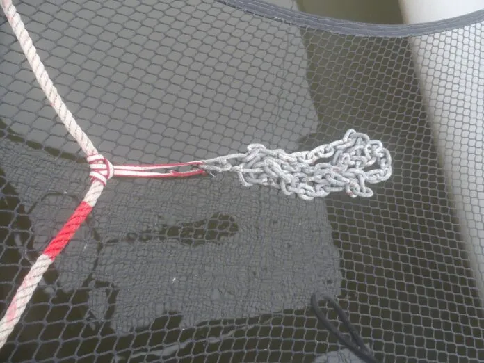 A chain kellet on a rope rode can help smaller boats with combination rodes anchor on shorter scope and avoid swinging into boats using all-chain in crowded harbors. (Photo/ Drew Frye)