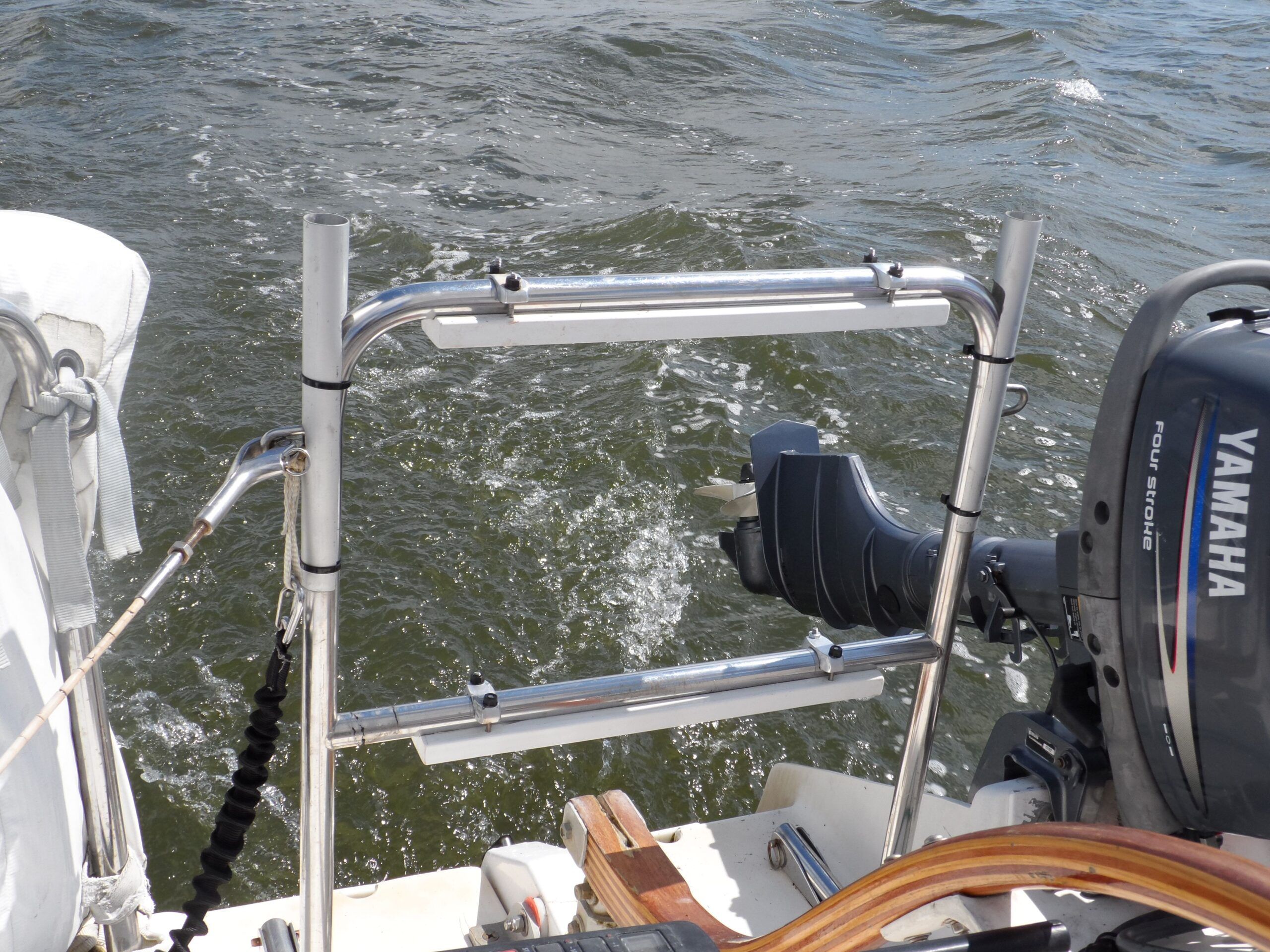 Tubing rungs are very painful for older feet. Add treads. (Photo/ Drew Frye)