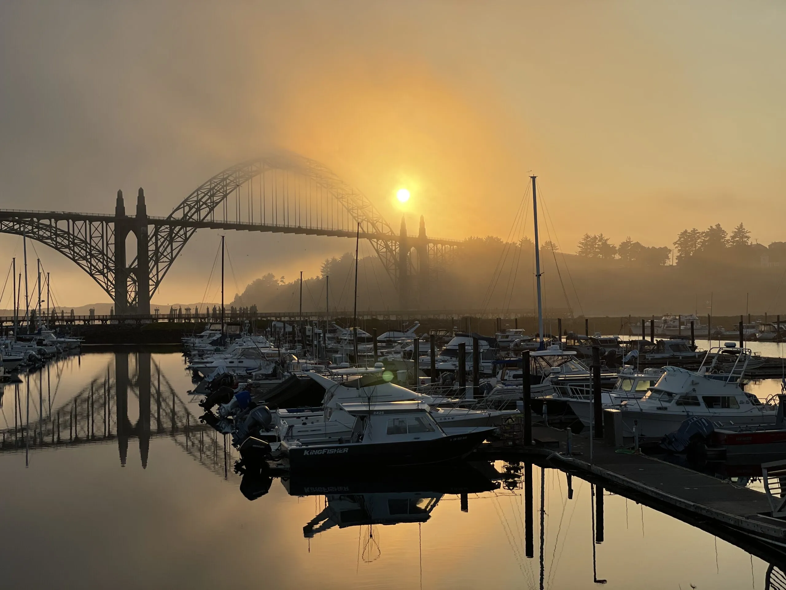 Sunset from the Marina in Newport Oregon. (Photo/ Jaclyn Jeffrey)