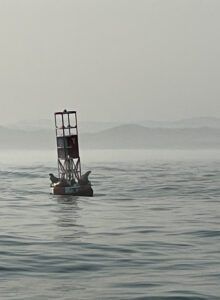 Channel marker for a bar crossing. (Photo/ Jaclyn Jeffrey)