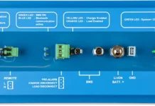 The Victron Smart BMS 12/200 is designed to work with Victron Lithium-Iron-Phosphate (LiFePO4) Smart Batteries in a 12 V system.
