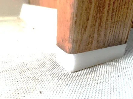 Compression post with new piece of nylon to replace rotted section of wood. (Photo/ Steve Milan)