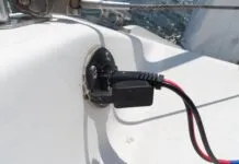 SAE 2-pin conector for autohelm. The Muyimu broke, so this is now my favorite. (Photo/ Drew Frye)