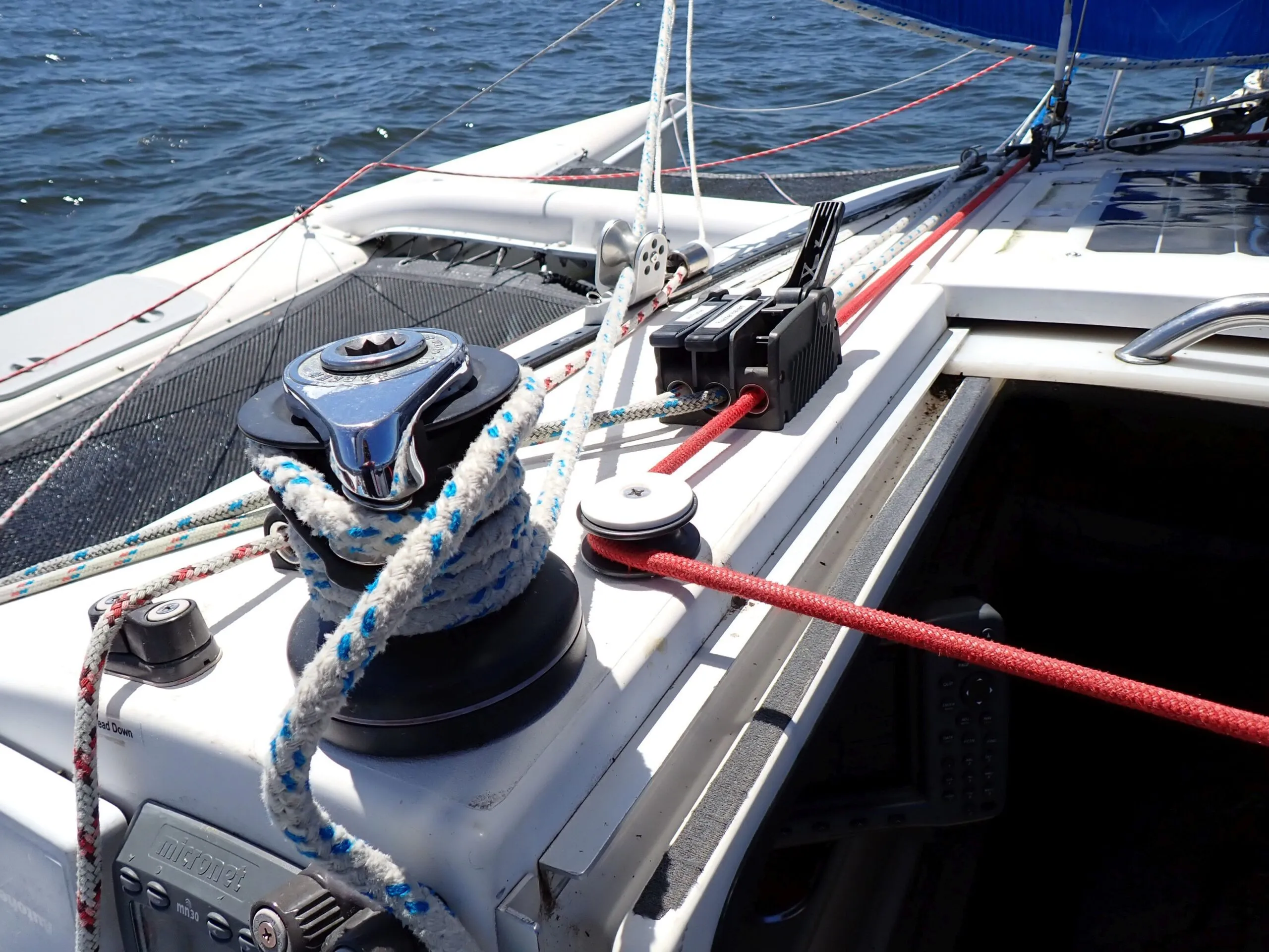 Friction between the low friction ring and the polyethylene core is very low, turning as easily as a ball bearing, but not prone to deformation under sustained load. (Photo/ Drew Frye)