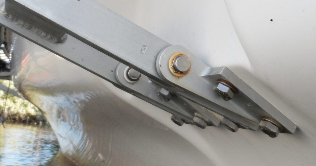 Circlip location on the F-24, luckily we found the rusted clips before their failure caused a huge problem. (Photo/ Drew Frye)