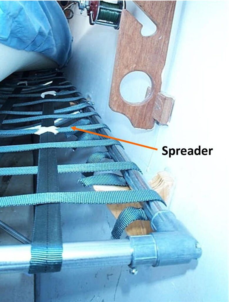 A DIY pipe berth. (Photo/ Drew Frye)