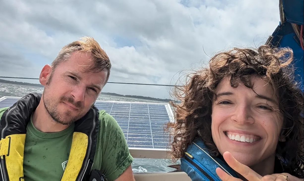 Together since 2020, Marius Draeger and his wife, Talea Cornelius, have sailed their 1974 Ballad from the Long Island Sound as far northeast as Maine and as far south as Delaware Bay. (Photo/ Talea Cornelius)
