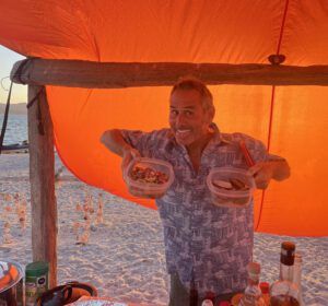 SV Yasmeen making meals out of whatever we catch. (Photo/ Jaclyn Jeffrey)