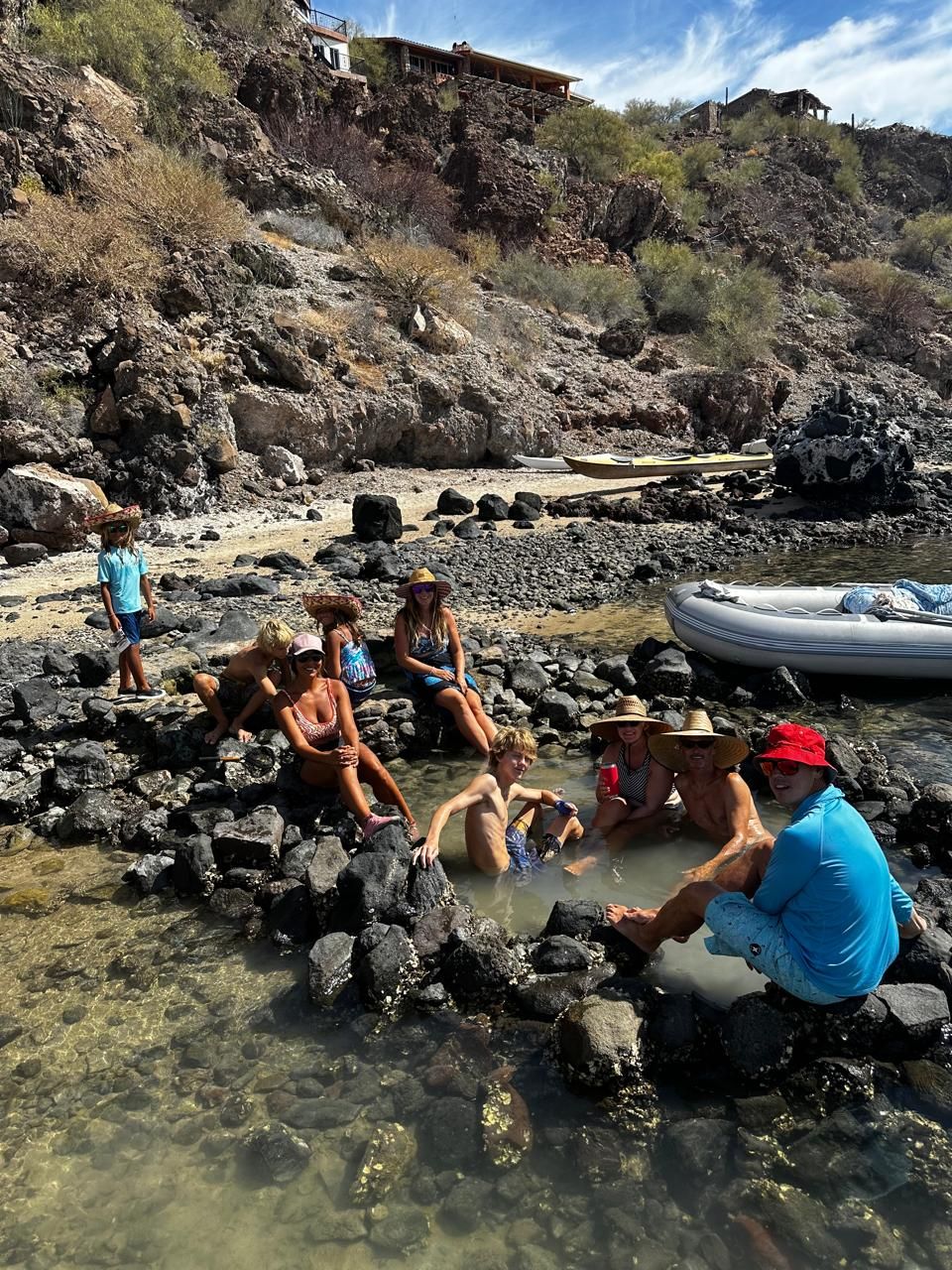 Finding hot springs in Bahia Conception. (Photo/ Jaclyn Jeffrey)