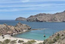The author's boat, Raicilla, anchored at Agua Verde in the Sea of Cortez. (Photo/ Jaclyn Jeffrey)