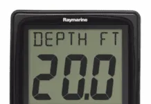 Raymarine i50 Depth offers audible shallow and deep water alarms, along with depth trend indicators that help the helmsperson monitor changing conditions.