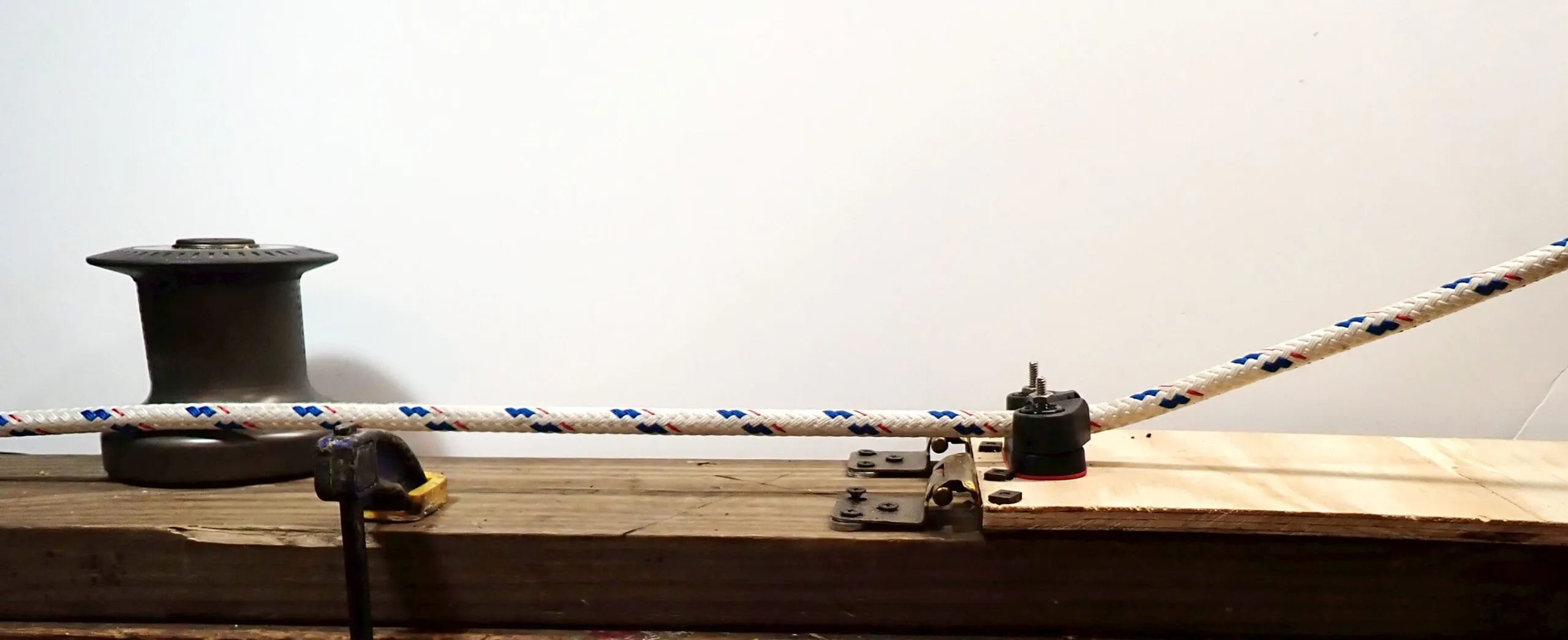 Testing release angle, polyester doublebraid. 40 lb. line tension. (Photo/ Drew Frye)