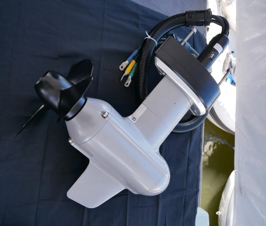 An ePropulsion Evo Pod Drive. (Photo/ Doug Henschen) 