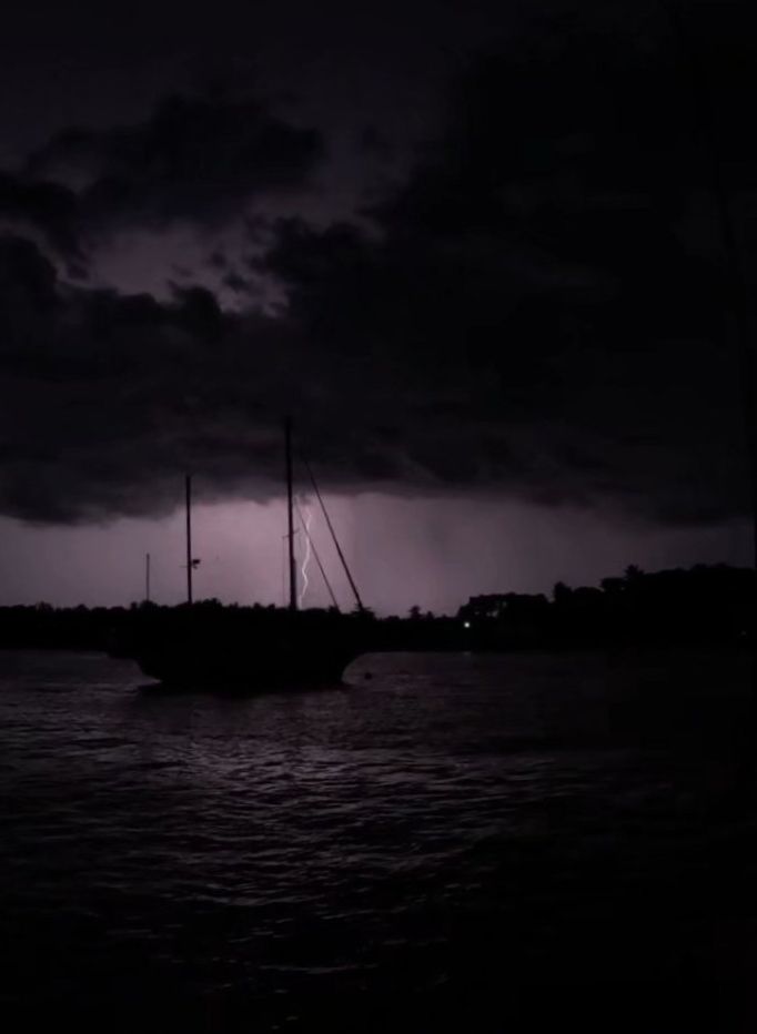 Lightning storm. This one was far away. (Photo/ Jaclyn Jeffrey)