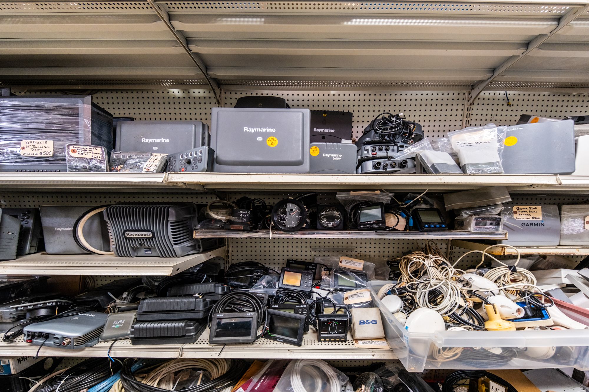 Marine consignment shops offer tested used electronics with money-back guarantees, which gives budget-conscious sailors an alternative to costly upgrades. Autopilot control heads remain among the most sought-after items. (Photo/ Todd Vorenkamp)