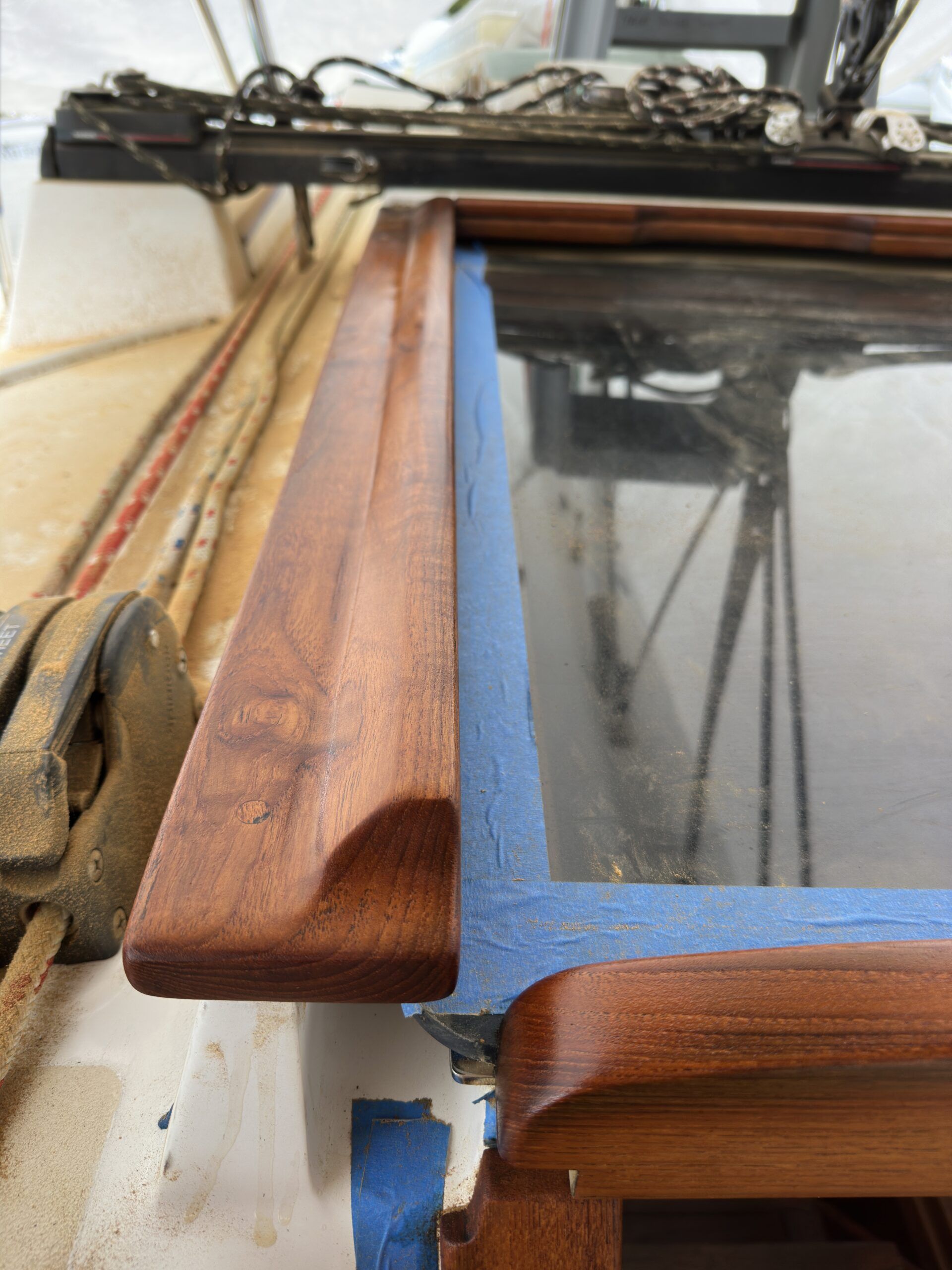 Six of the proposed eight coats of Deks Olje applied. (Photo/ Bert Vermeer)