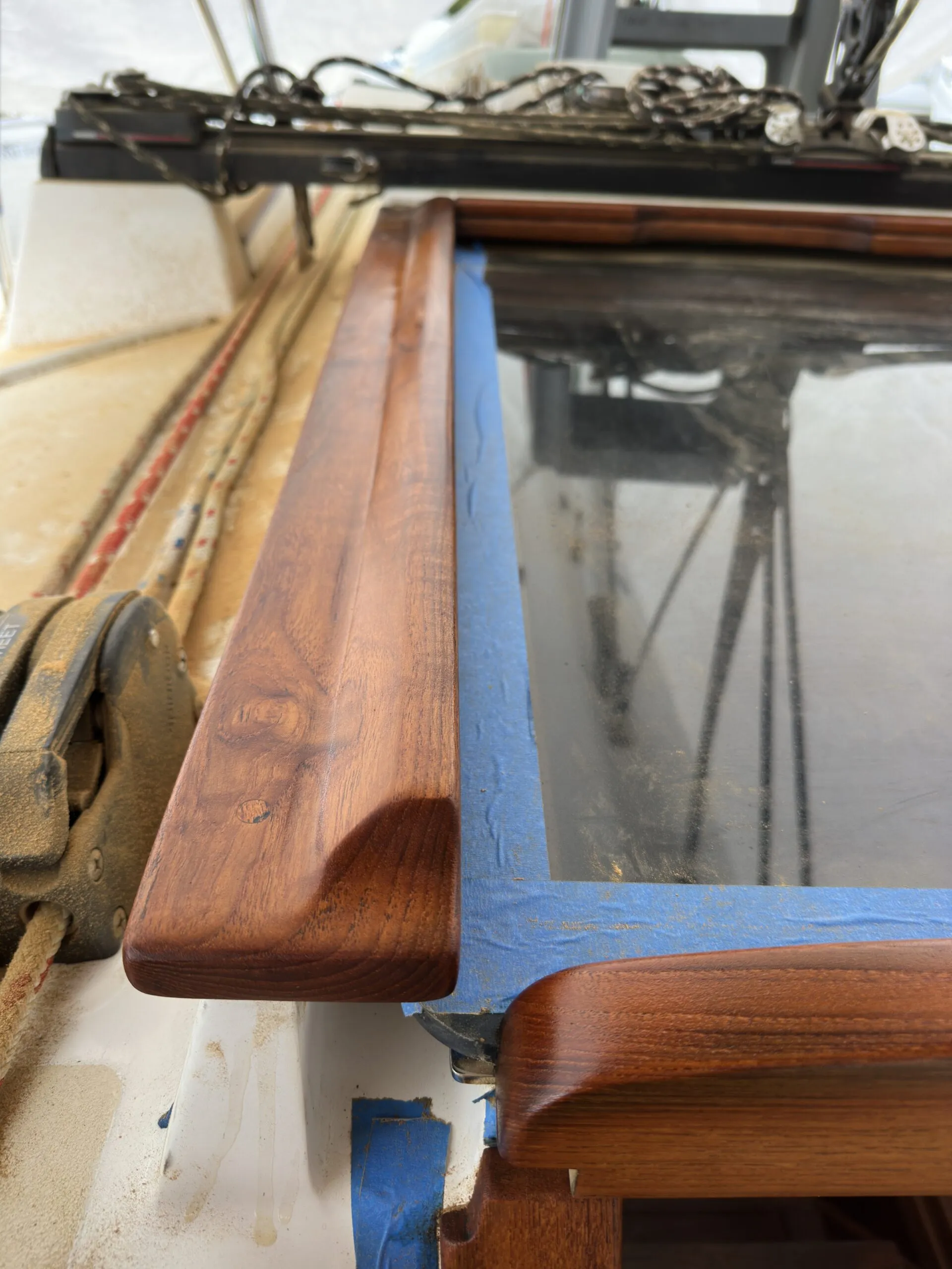 Six of the proposed eight coats of Deks Olje applied. (Photo/ Bert Vermeer)