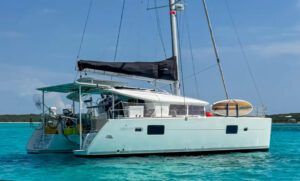 Well-maintained catamarans with documented upgrades, such as this 2011 Lagoon 400, are holding value in the 2025 split market, while older models with rising maintenance costs are struggling to find buyers. Photo courtesy of YachtWorld.com