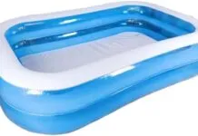 An inflatable pool is a great tool for cleaning your sails. It can be easily packed away and stored between annual sail cleanings.