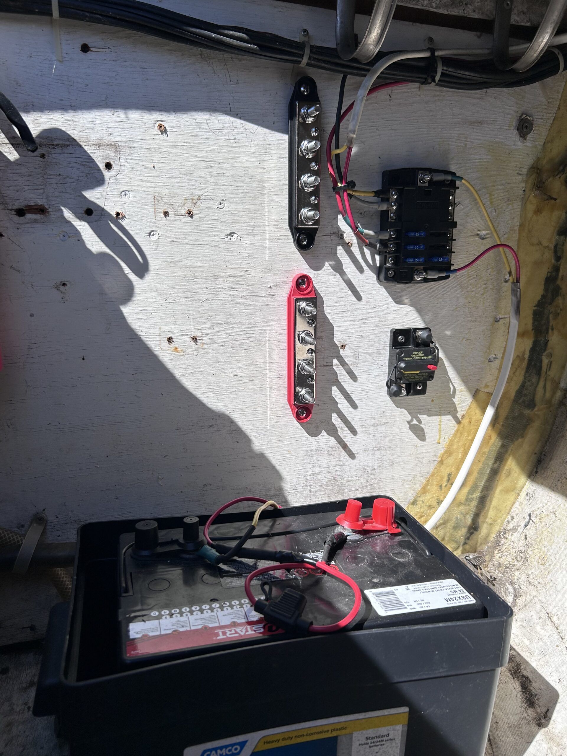 The components are in place and we are ready to measure the conductor lengths. (Photo/ Eric Andrew Wallace)