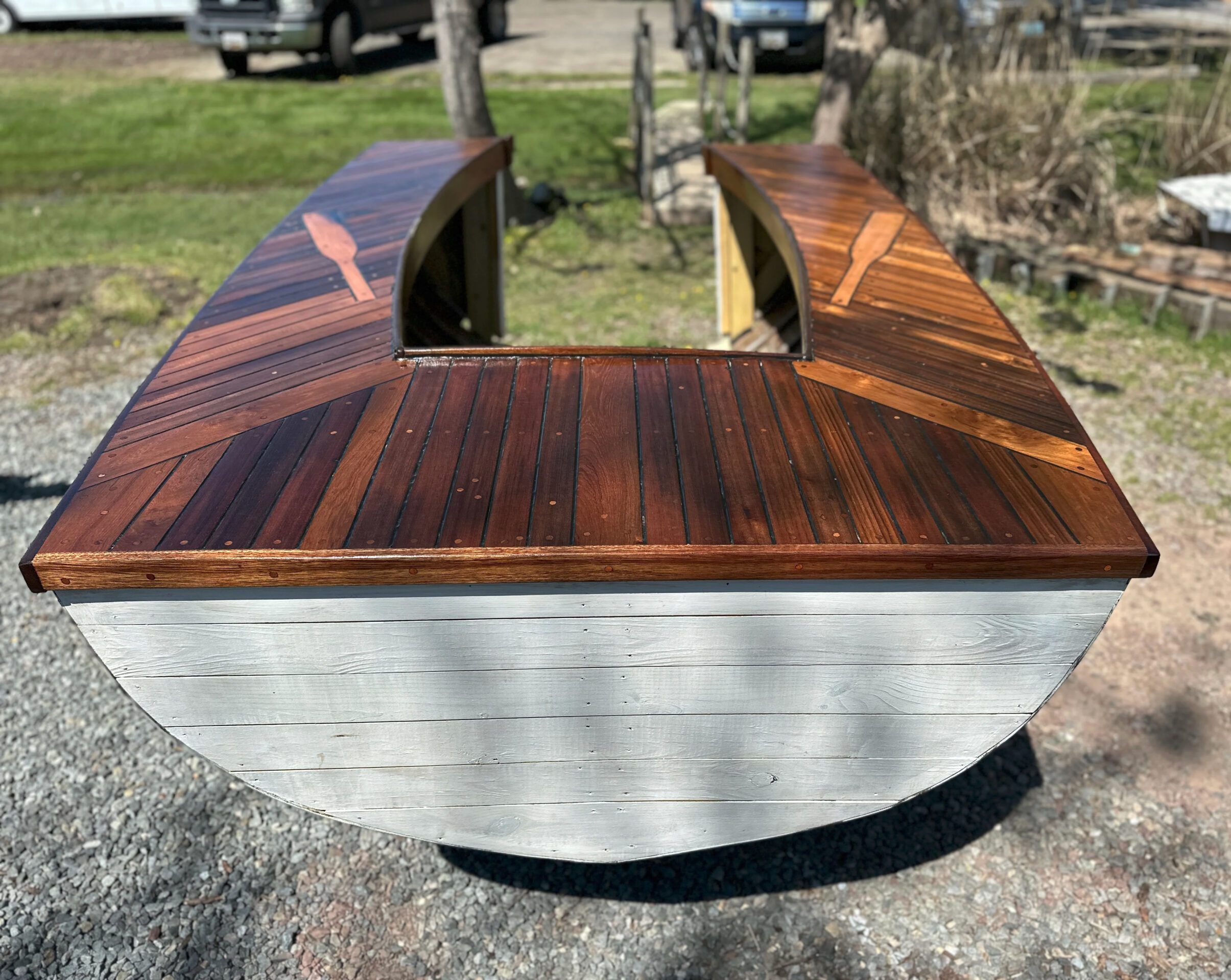 Sailboat Parts turned the midships of a Seafarer 23 into a bar. (Photo/ Sailboat Parts)