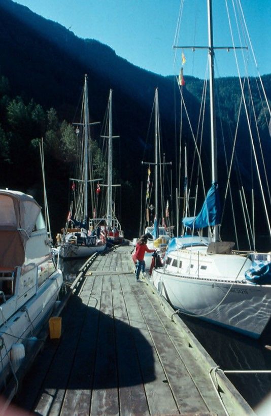 The dock at Chatterbox Falls. (Photo/ Bert Vermeer)