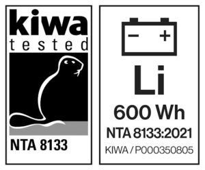 The NTA8133 certification mark for lithium ion fire extinguishers. (Image/ https://www.presto.se/produkter/litiumbrandslackare)