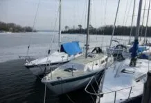 Ice buildup and frozen mooring lines are obvious winter hazards, but the hidden threat lies below deck. Cold temperatures cripple battery performance and leave unprepared cruisers without heat, engine start, or electrical power. (Photo/ Drew Frye)